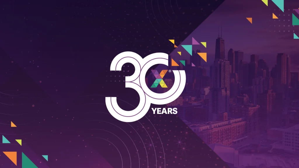 A banner celebrating AffinityX's 30th year of providing innovative, industry-leading marketing and advertising solutions.