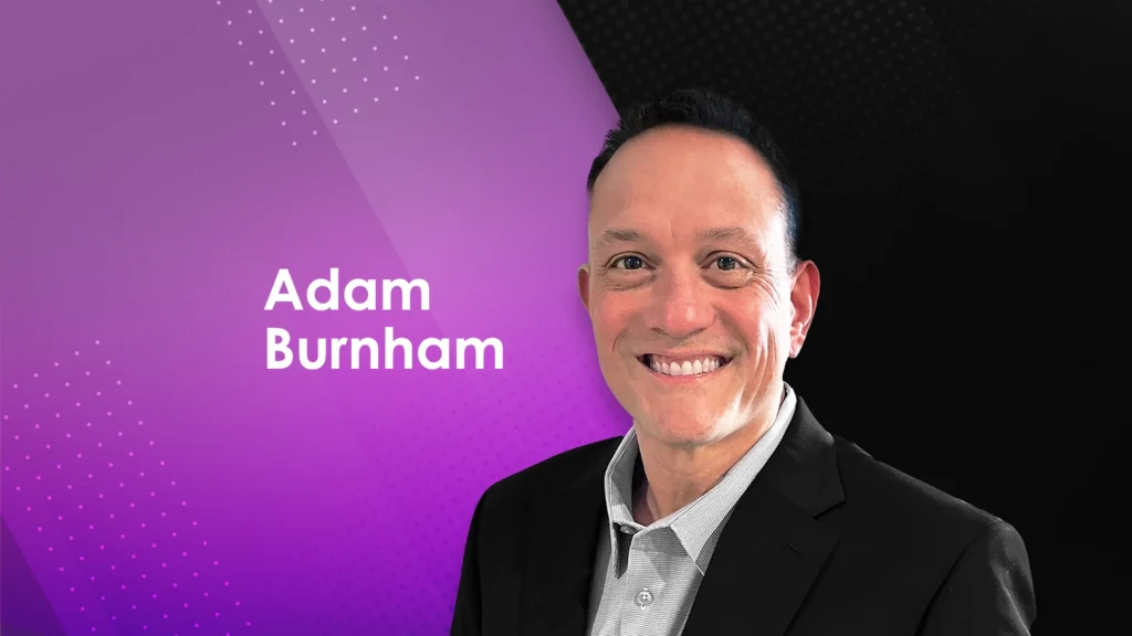An image introducing Adam Burnham as the new Chief Revenue Officer of AffinityX